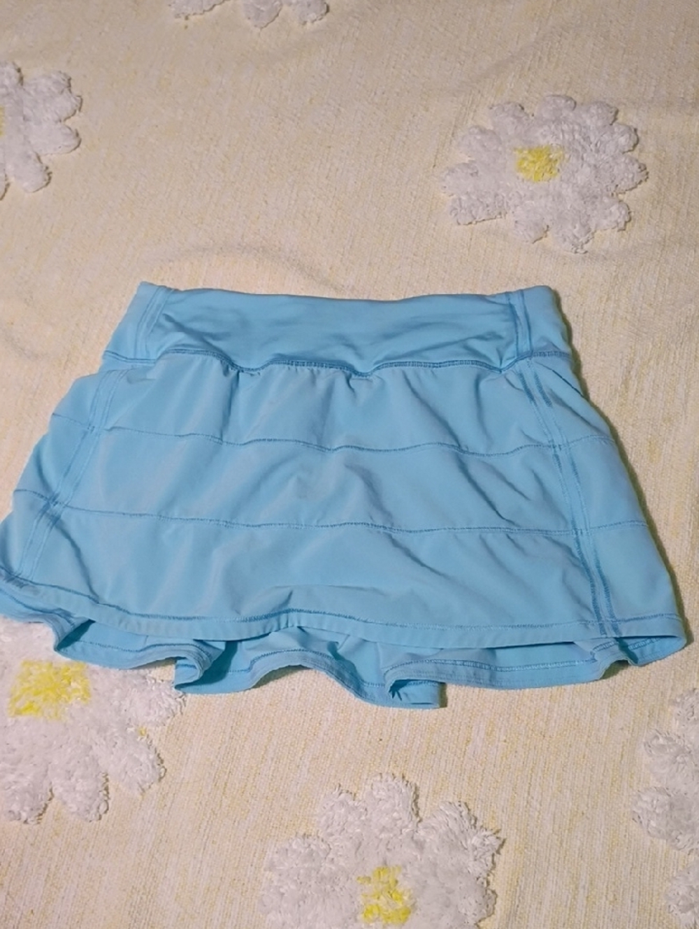 lululemon athletica Light Blue Athletic Short Skirt with Hidden Back Pocket - Picture 2 of 10